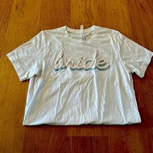 Women’s size Medium Retro bride t-shirt